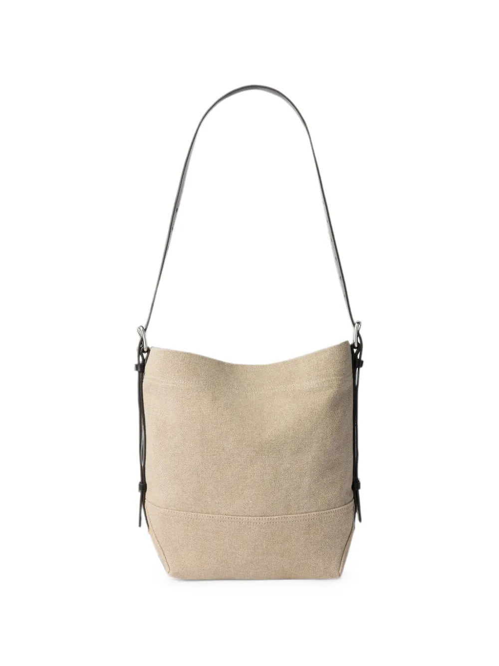 Tan bag, front view