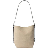 Tan bag, front view