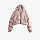 Tan jacket, front view