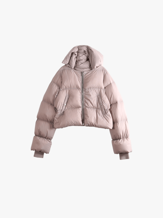 Tan jacket, front view