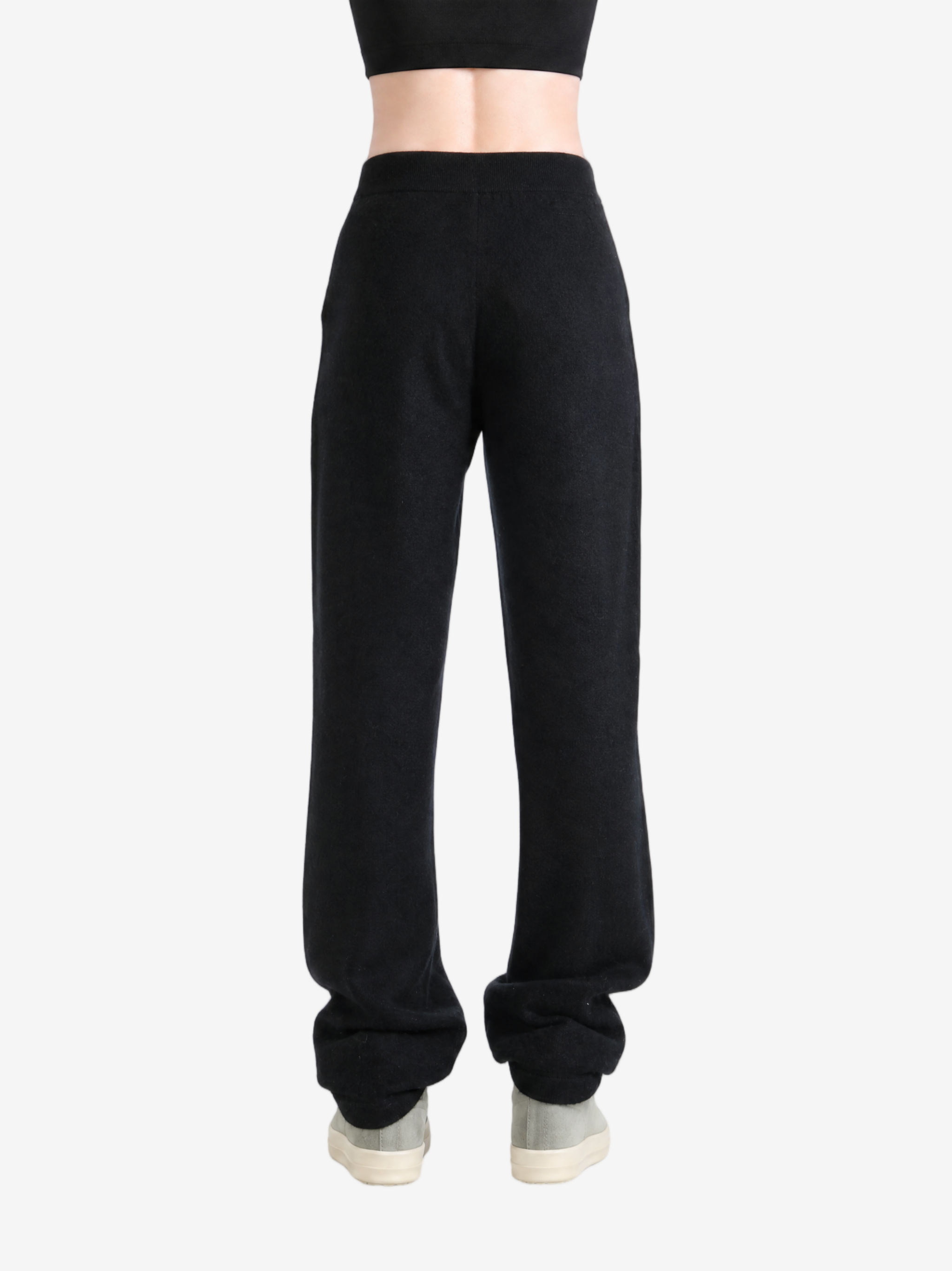 Black pants, full body view