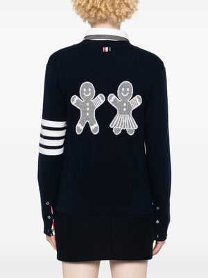 THOM BROWNE - Women Classic V Neck Cardigan