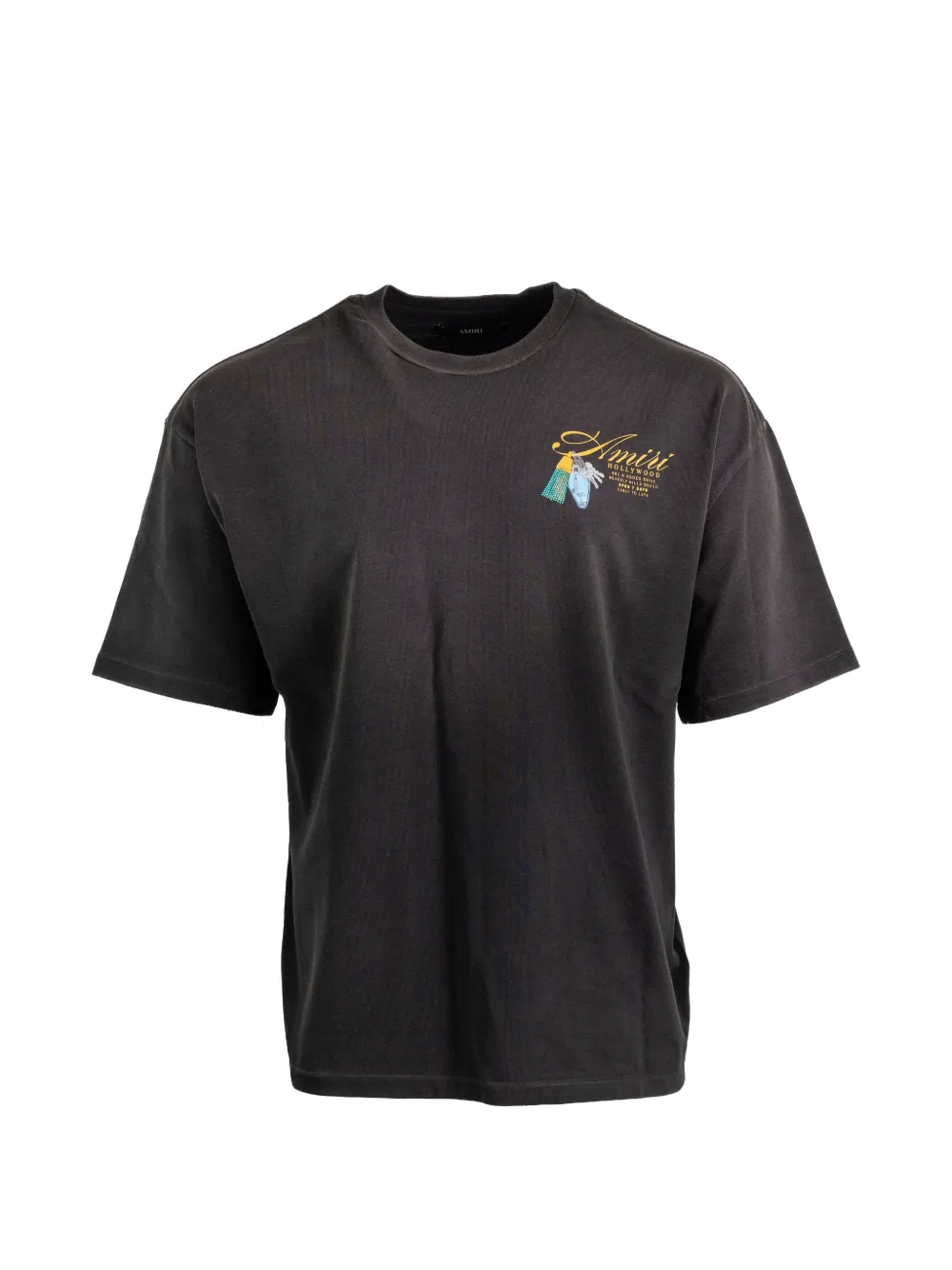 Black t-shirt, front view