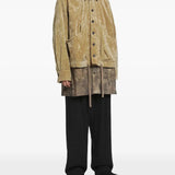 Tan jacket, front view