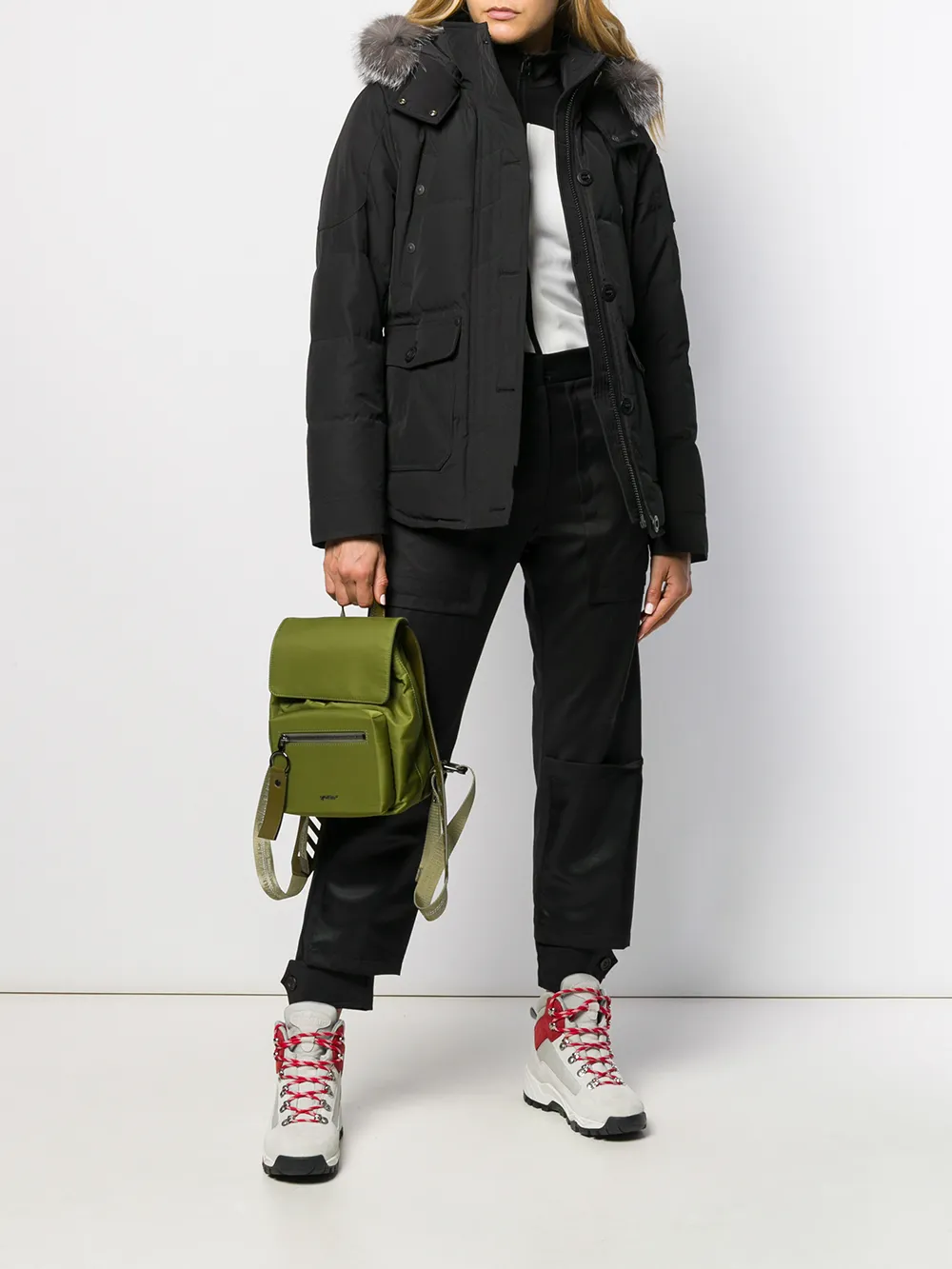 Black jackets, full body view