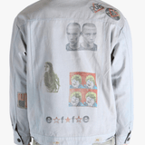 Grey jacket worn by a person, showing the jacket's fit