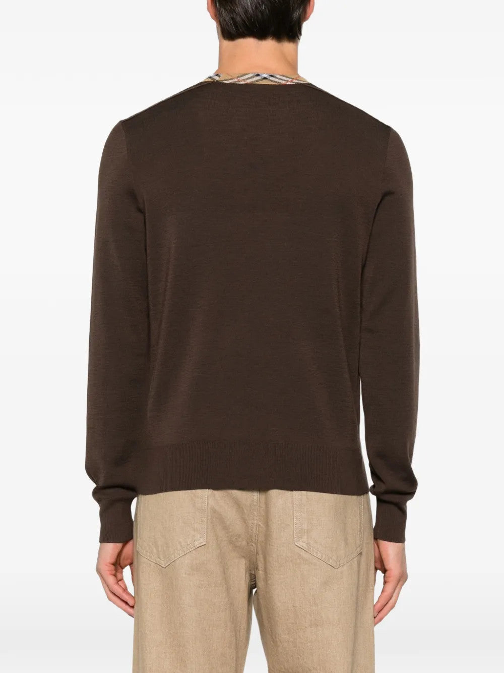 Brown top, full body view