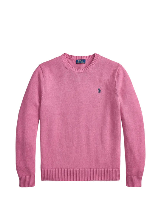 Pink knitwear, front view