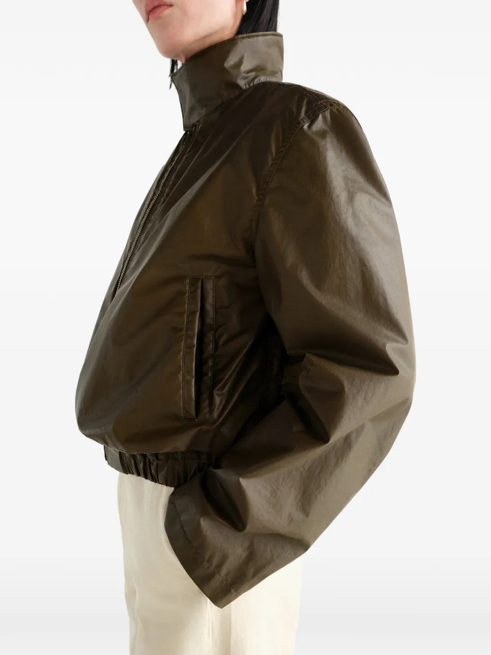 Brown jacket, front view