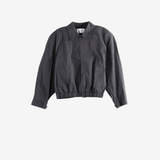 AMOMENTO - Women  Crop Zip-Up Jumper