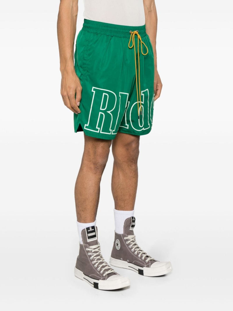 Nike Swoosh-print shorts - Green