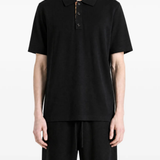 Black t-shirt, full body view