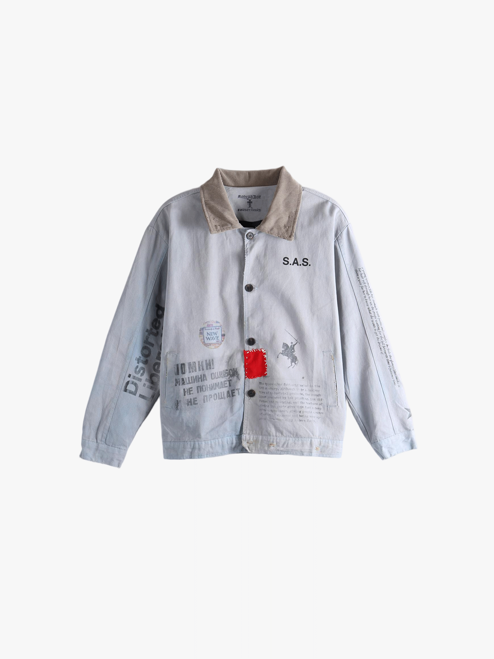 Grey jacket,front view