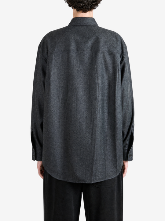 Grey shirt, full body view