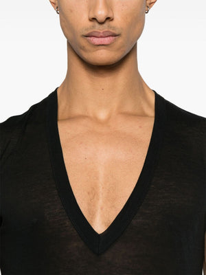 RICK OWENS - Men Deep V SL T-Shirt