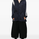 Blue shirt, full body view