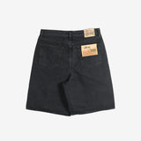 Black shorts, back view