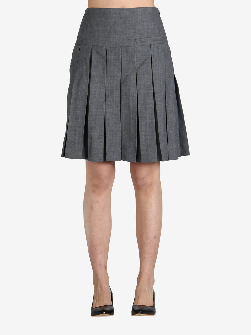 SHUSHU/TONG - Women A-line Pleated Skirt