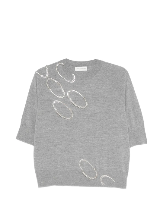 Grey sweater, front view