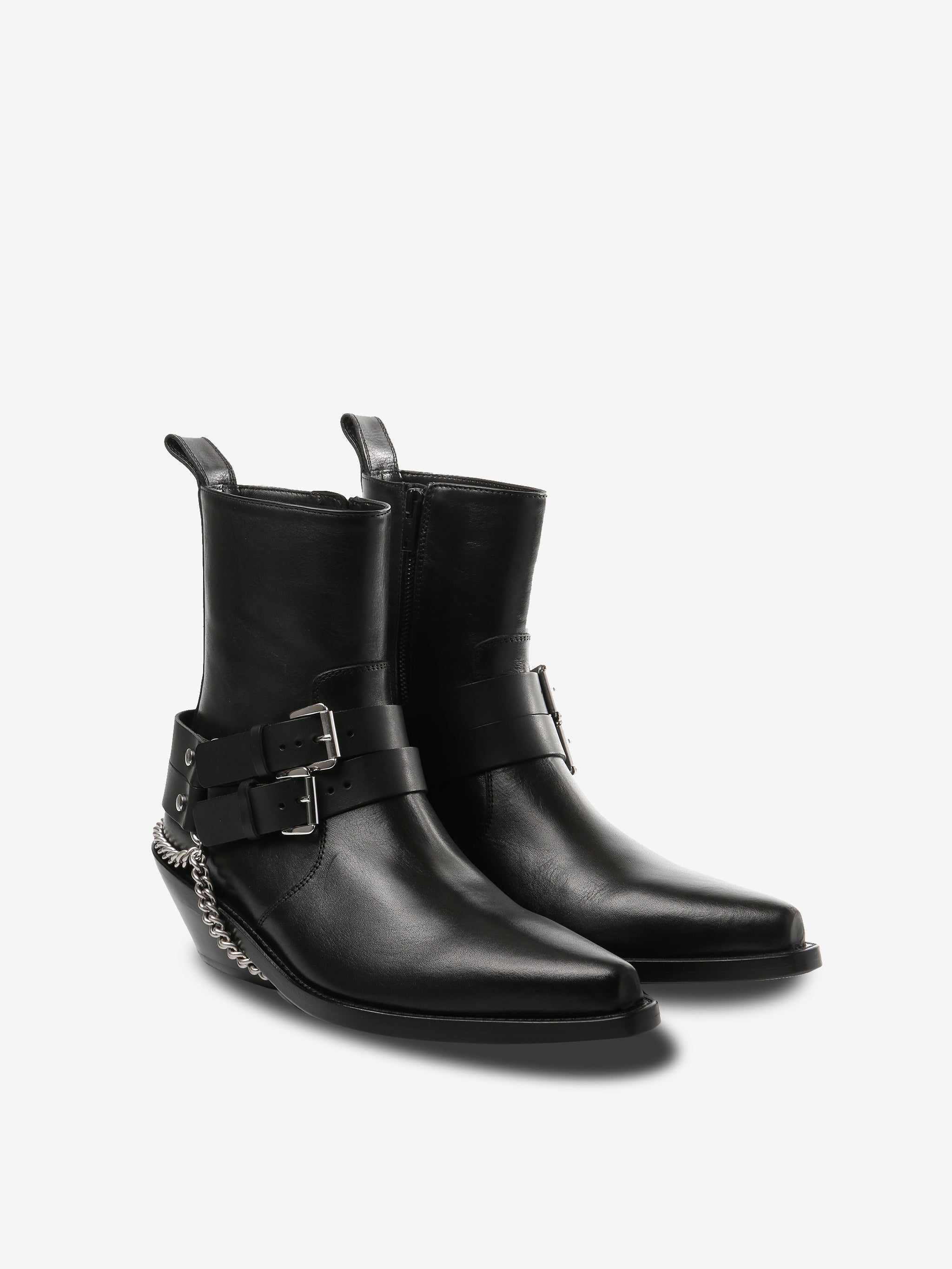 Black boots, side view