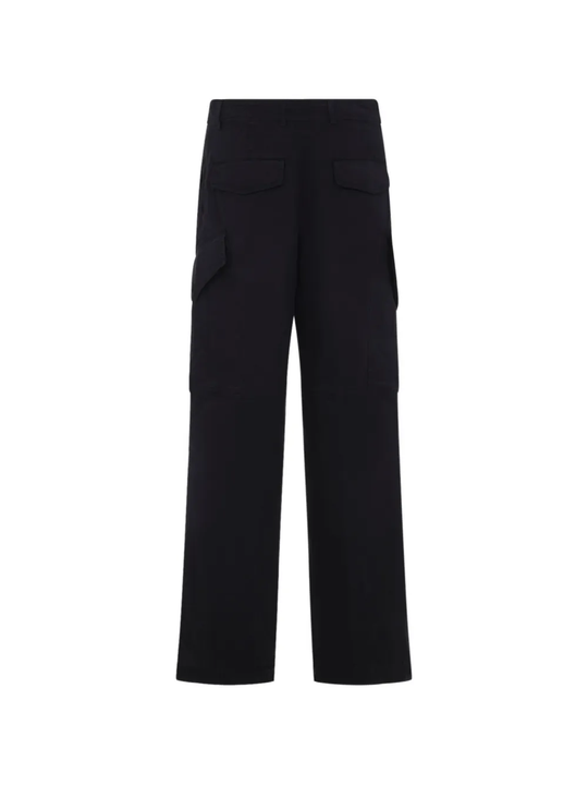 Black pants, back view