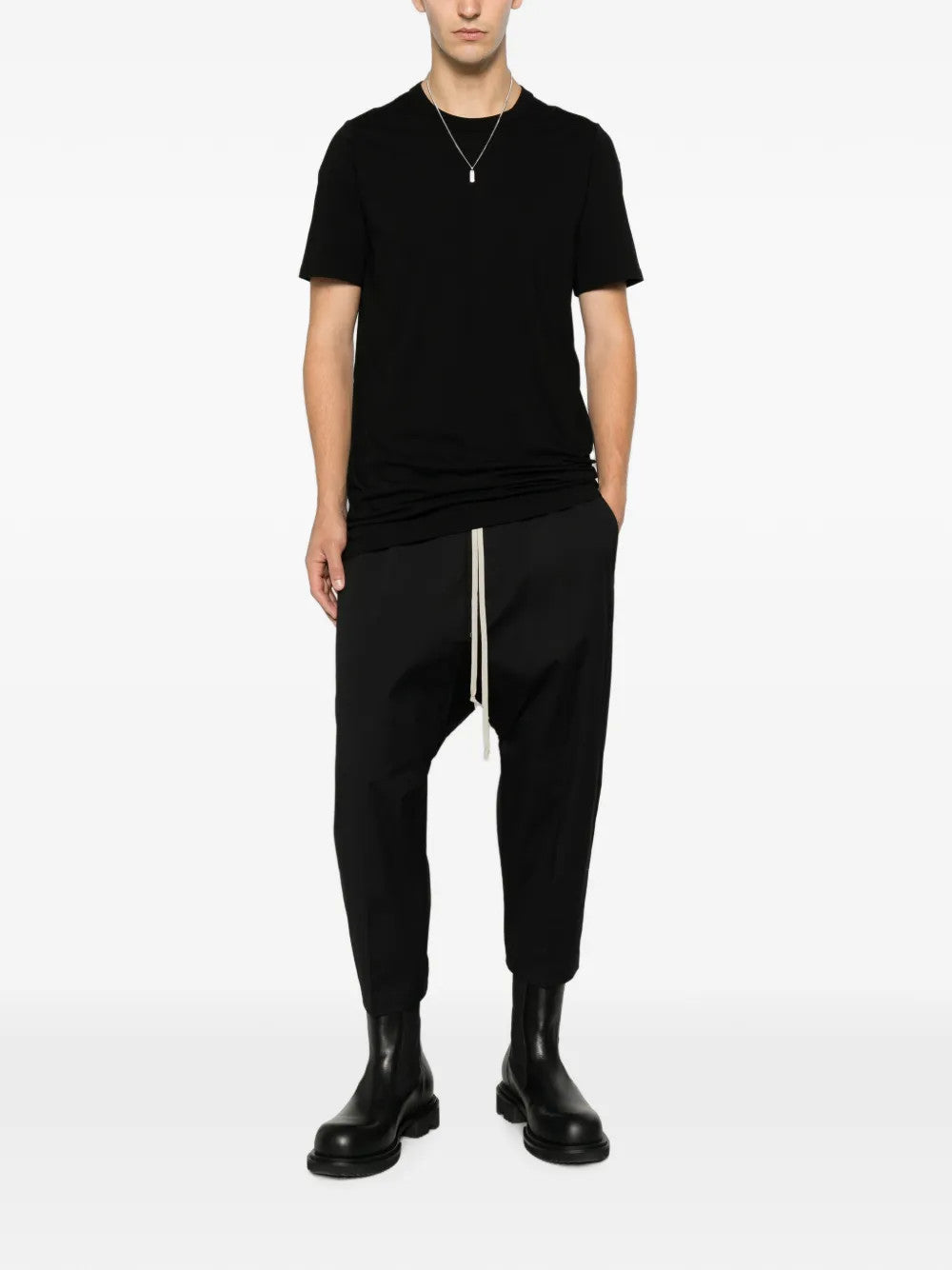 Black pants, full body view