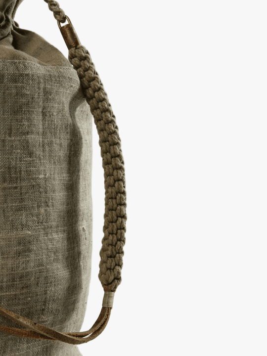 Tan bag, front view