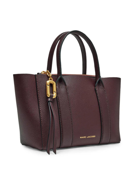 Burgundy bag, front view
