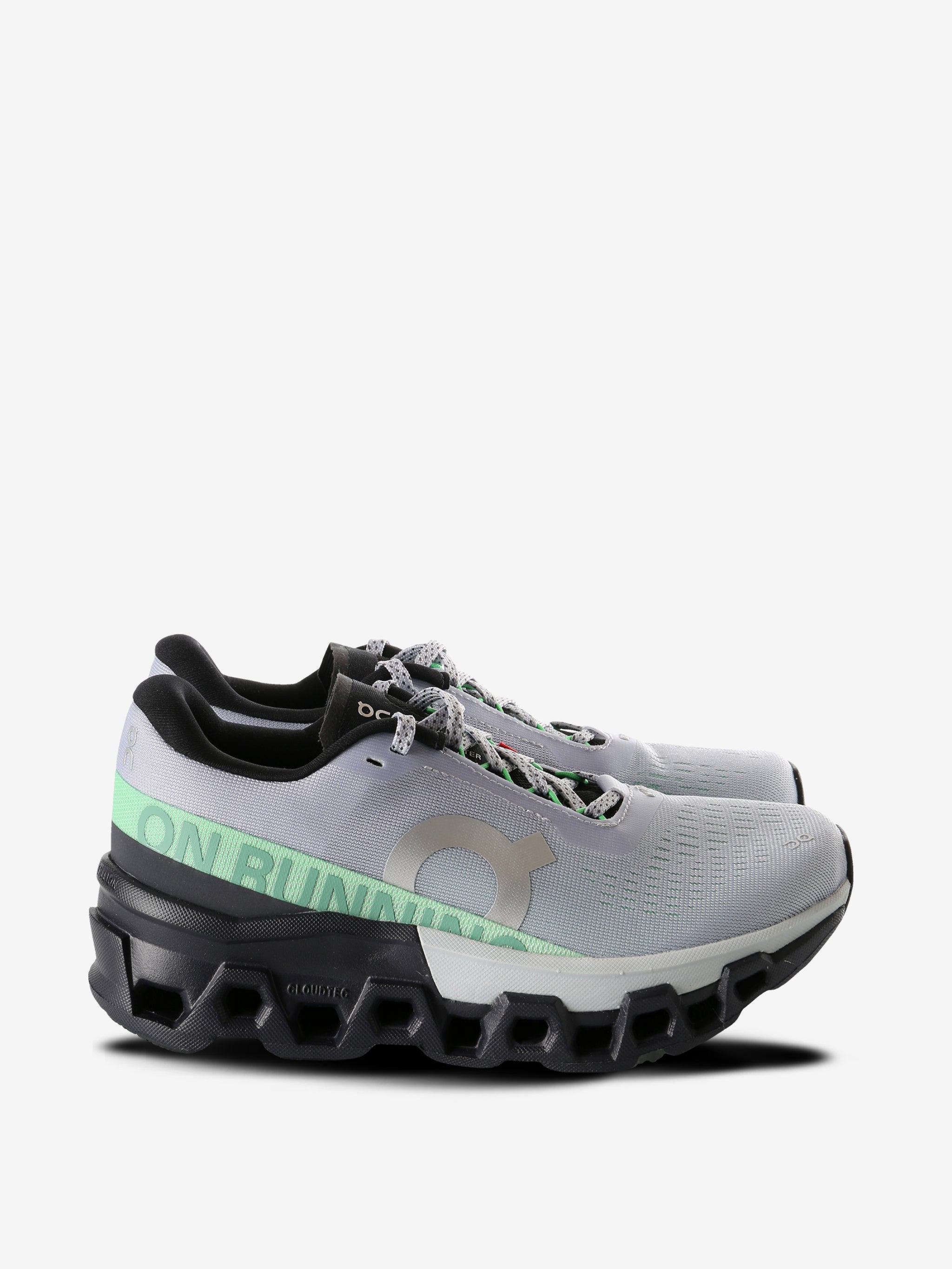 Grey sneakers, front view