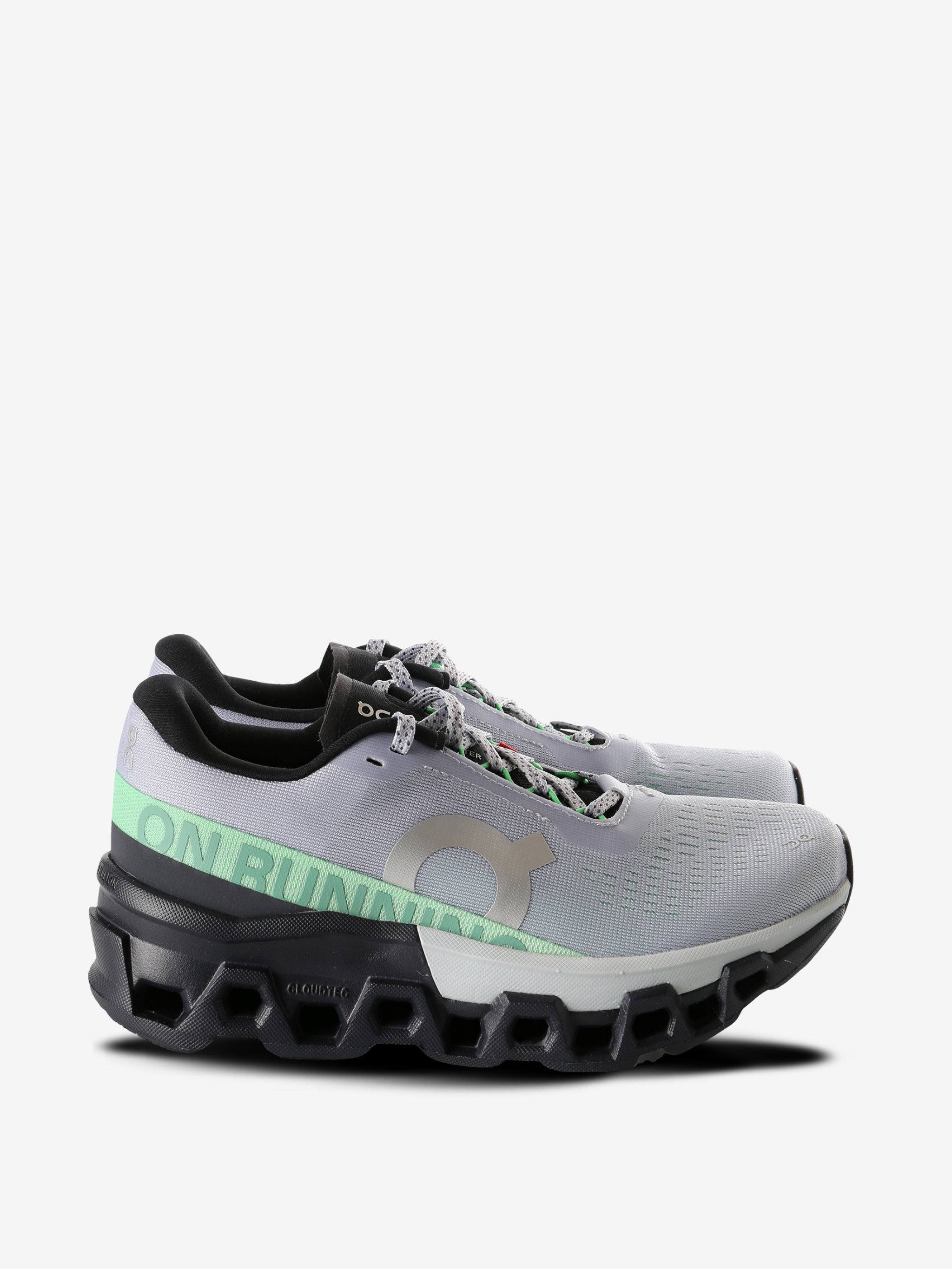 Grey sneakers, front view