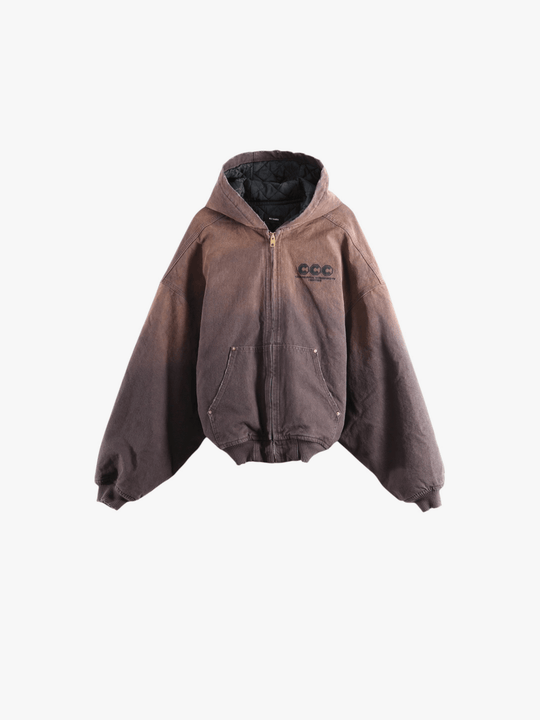 Brown jacket, front view