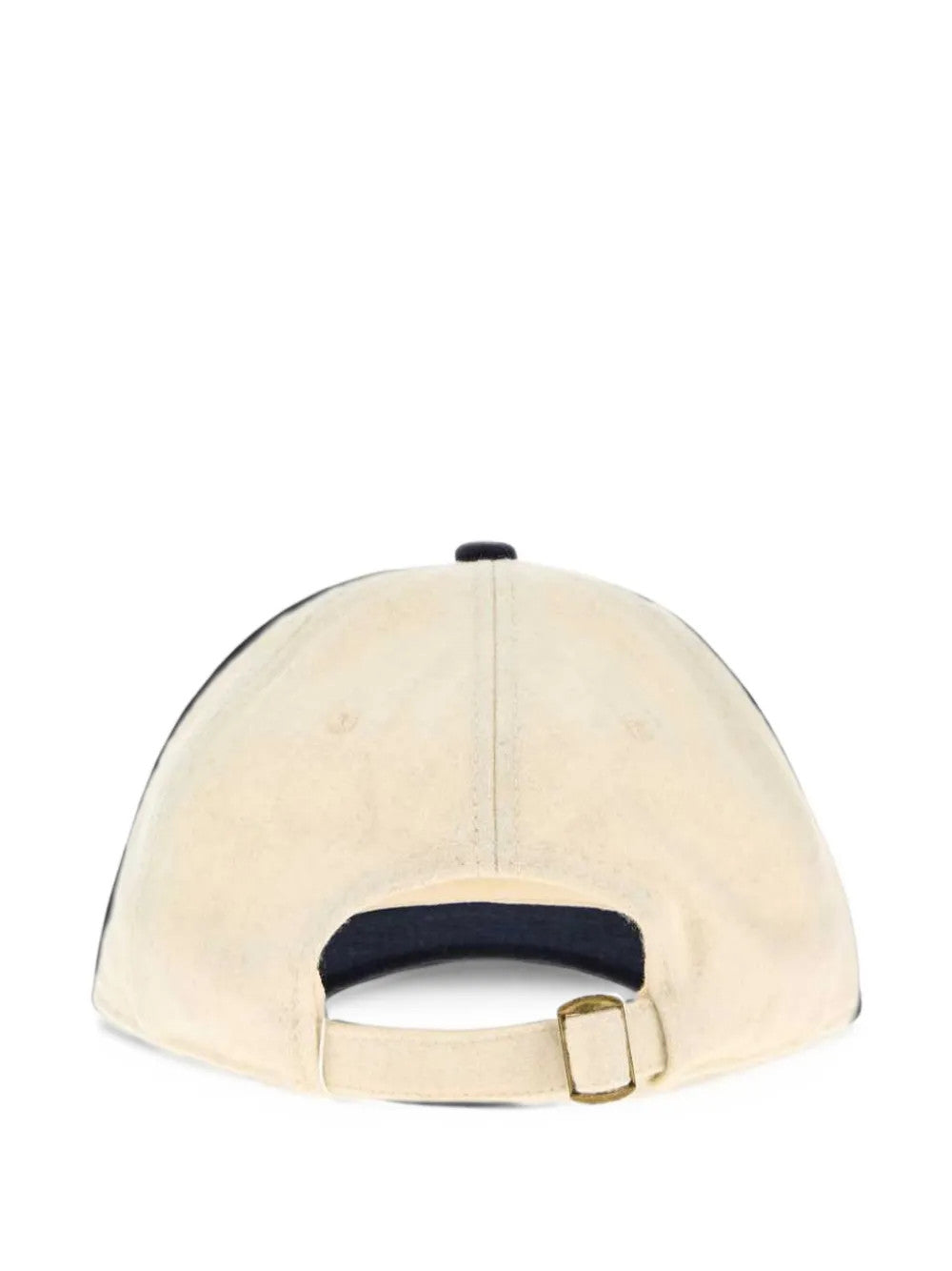 Tan hat, back view