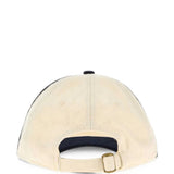 Tan hat, back view