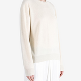 Tan hoodie, full body view