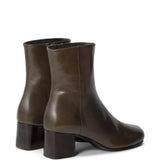 Brown boots, front view