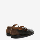 Black shoes, back view