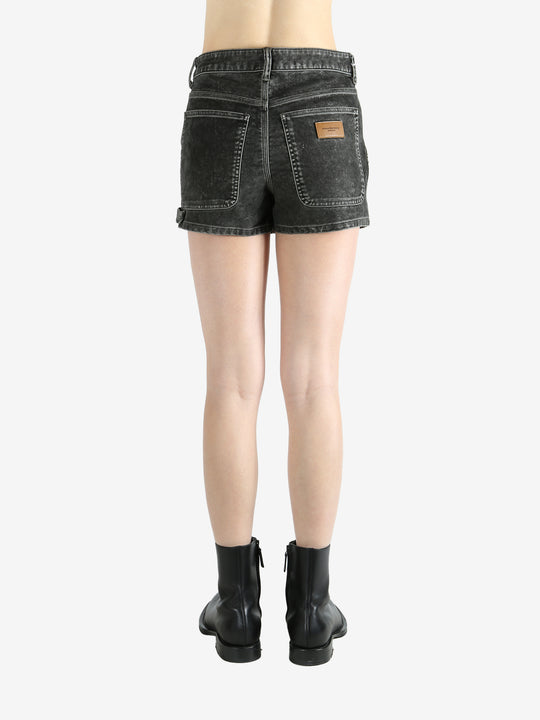 grey skirt worn by a person, showing the skirt fit