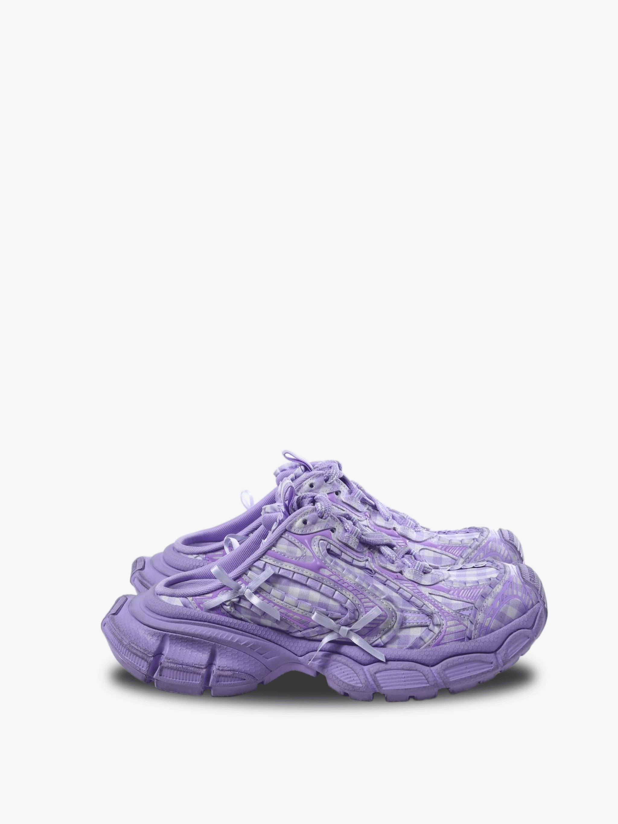Purple shoes ,side view