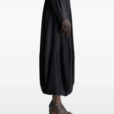 Black skirt, full body view