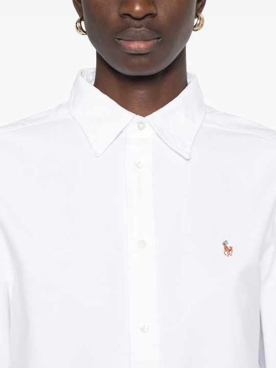 Close up of white shirt,showing texture of the cotton fabric