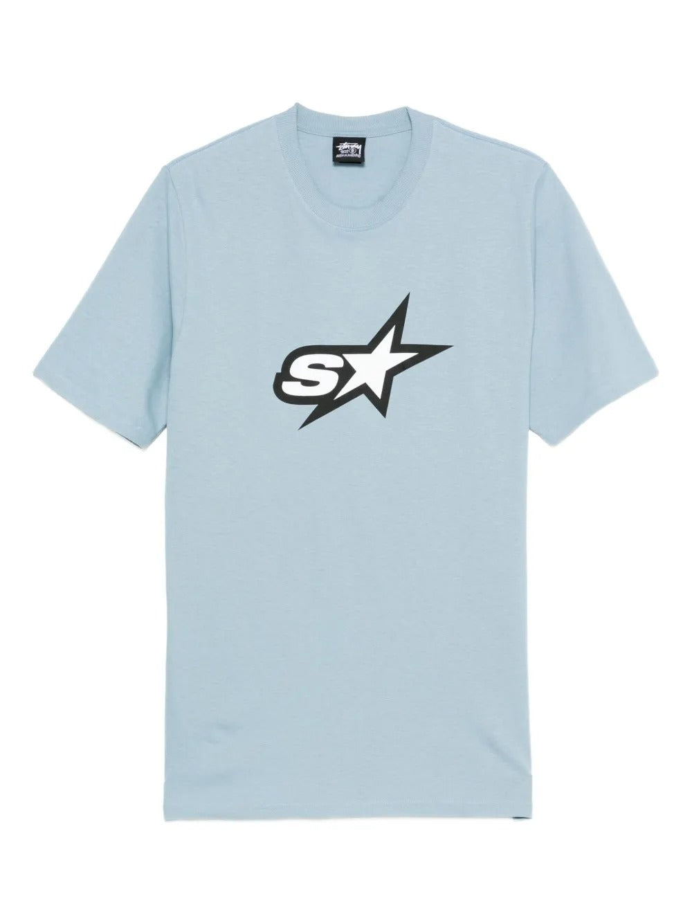 Blue t-shirt, front view