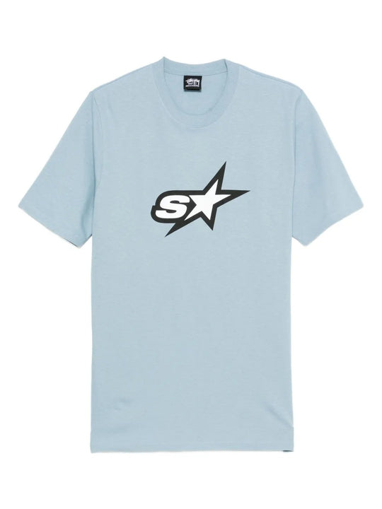 Blue t-shirt, front view