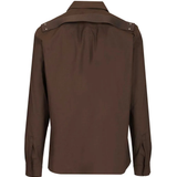 Brown jacket, back view