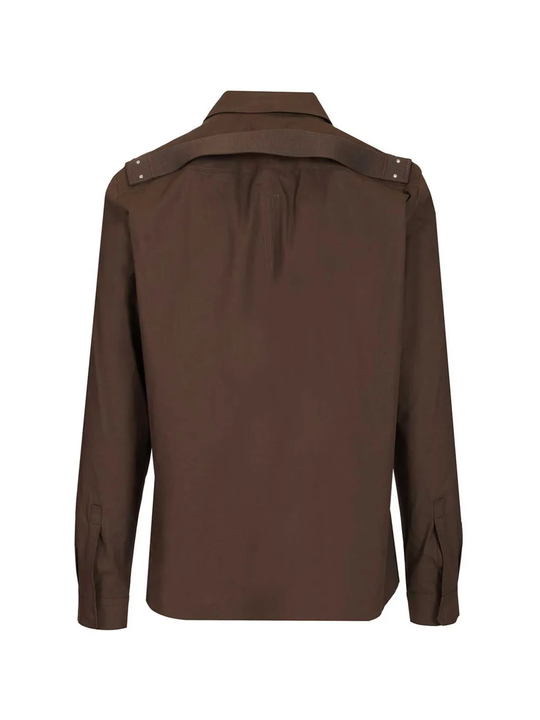 Brown jacket, back view