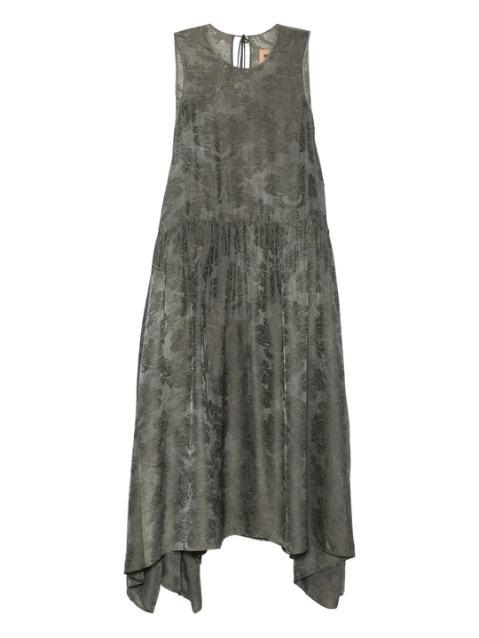 Green dress , front view