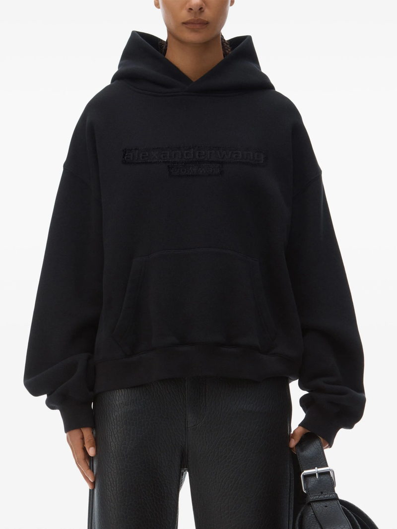 ALEXANDER WANG - Unisex Distressed Logo Hoodie