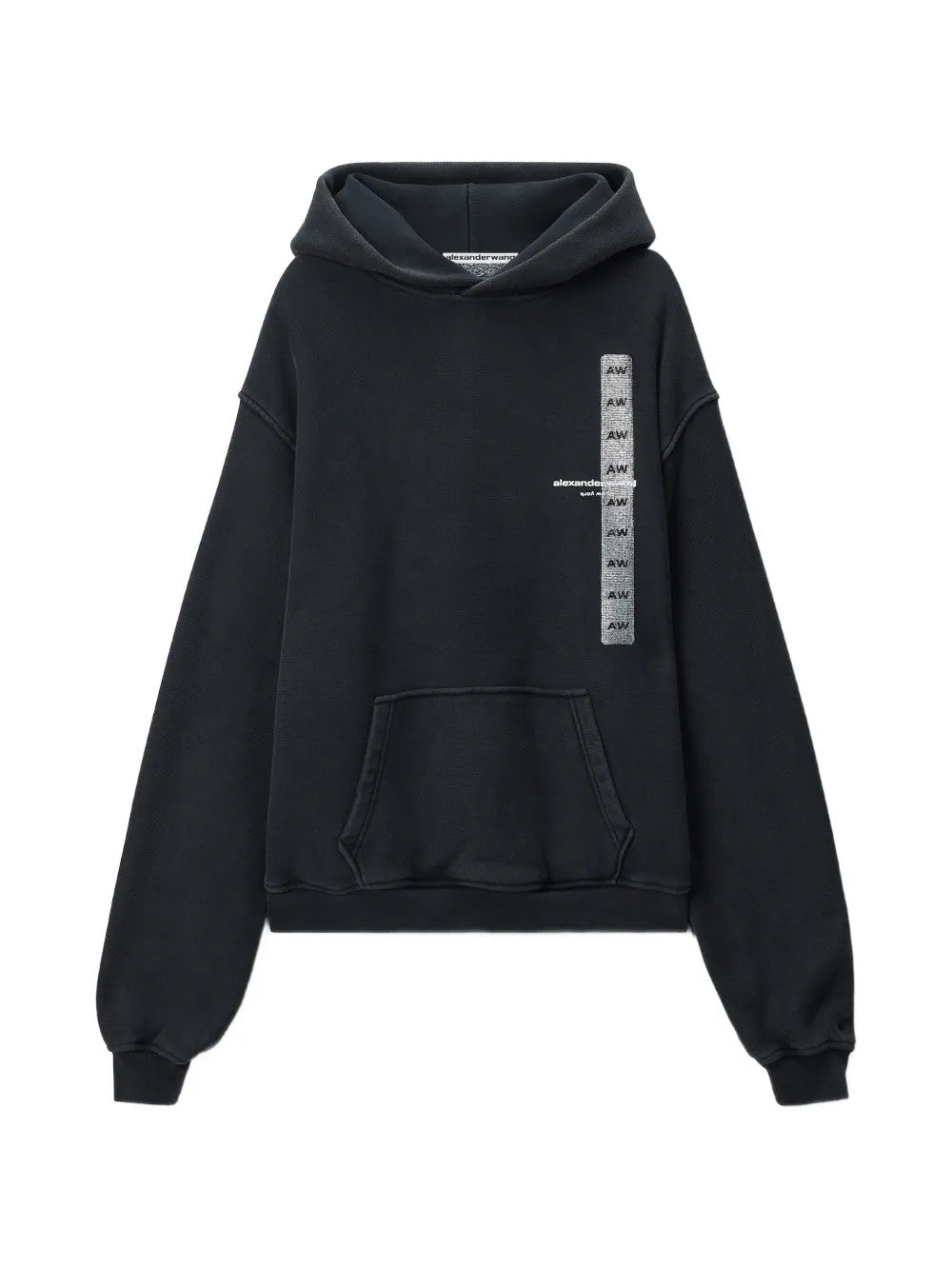 Black hoodie, front view