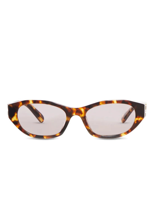 Red sunglasses, front view