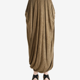 Brown skirt, full body view