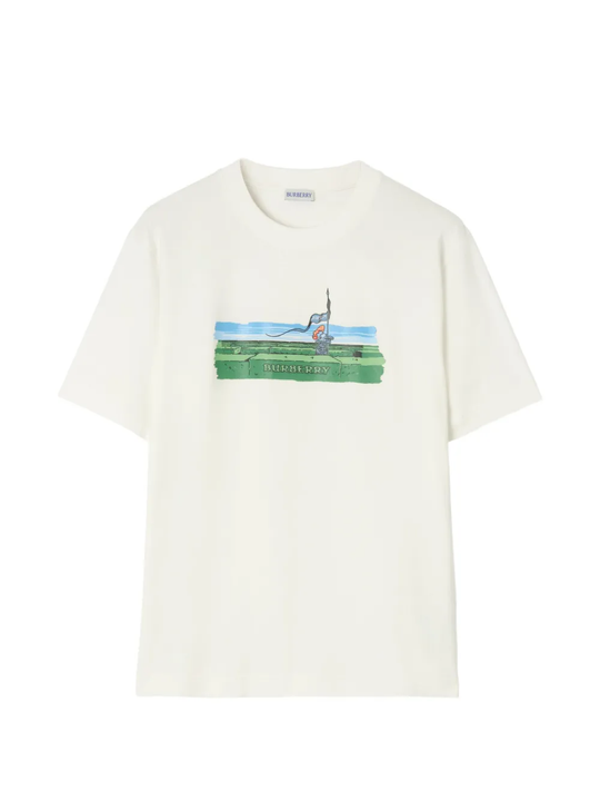 White t-shirt, front view